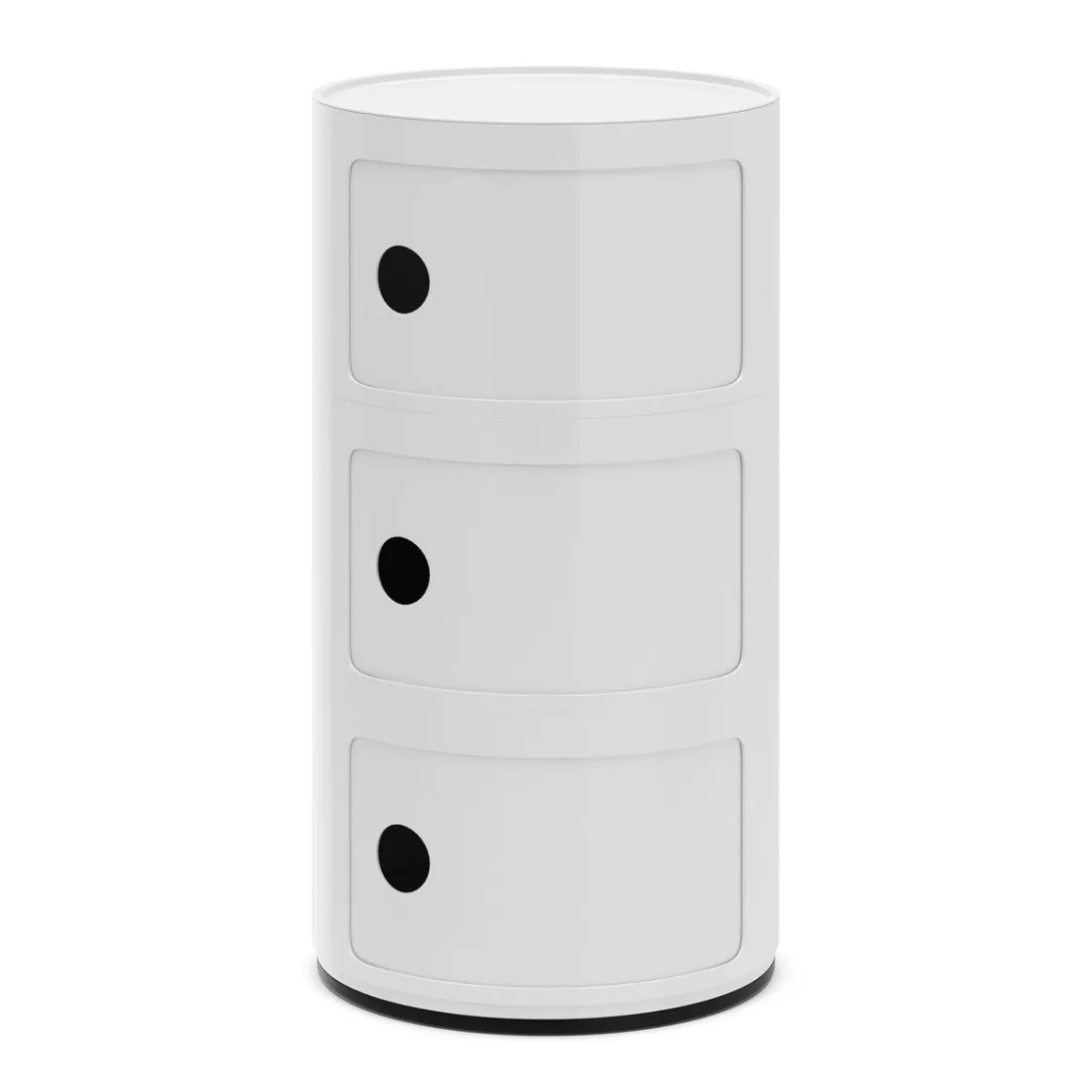 Beistelltisch VLADIK rund mit Stauraum 32 x 58 cm weiss
