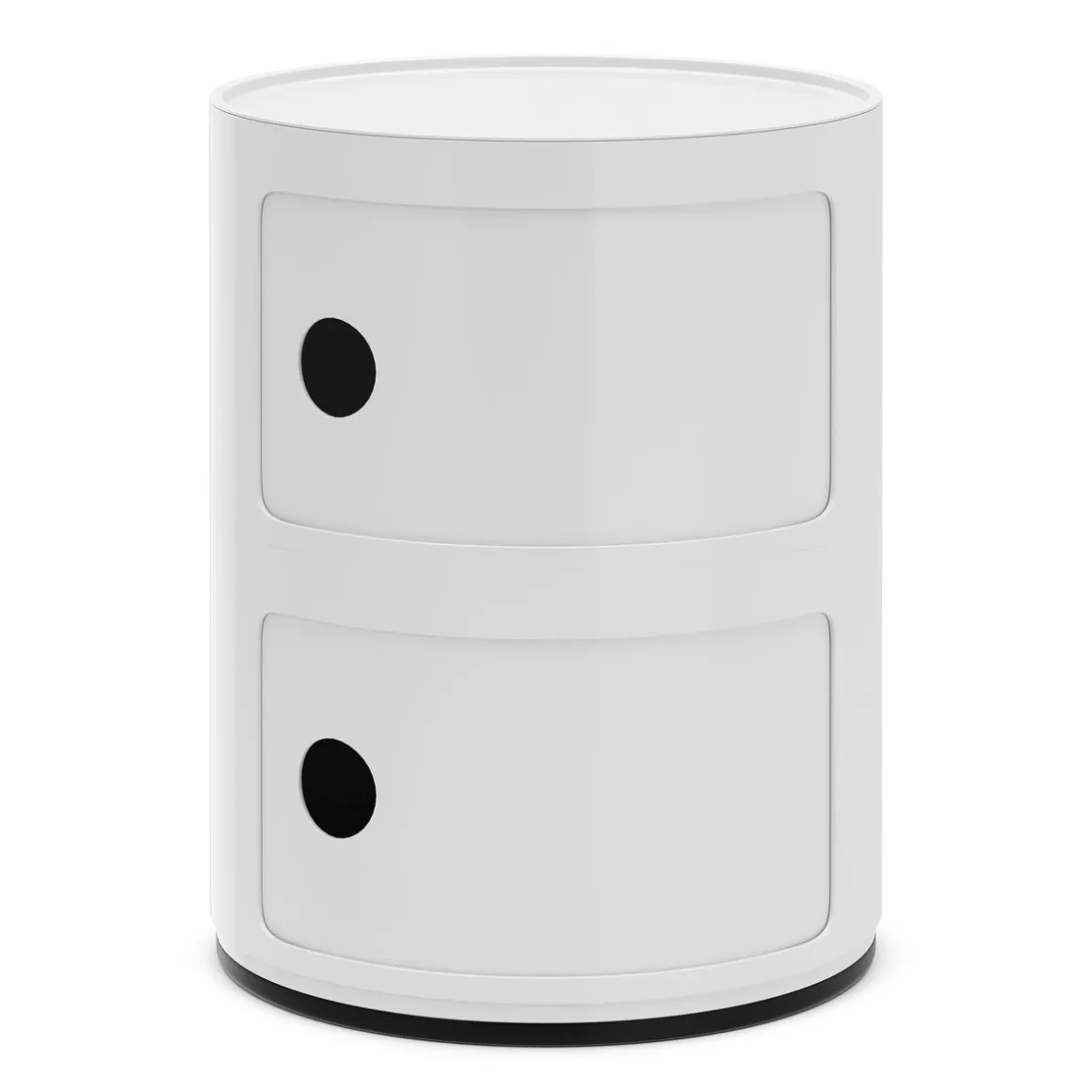 Beistelltisch VLADIK rund mit Stauraum 32 x 39 cm weiss