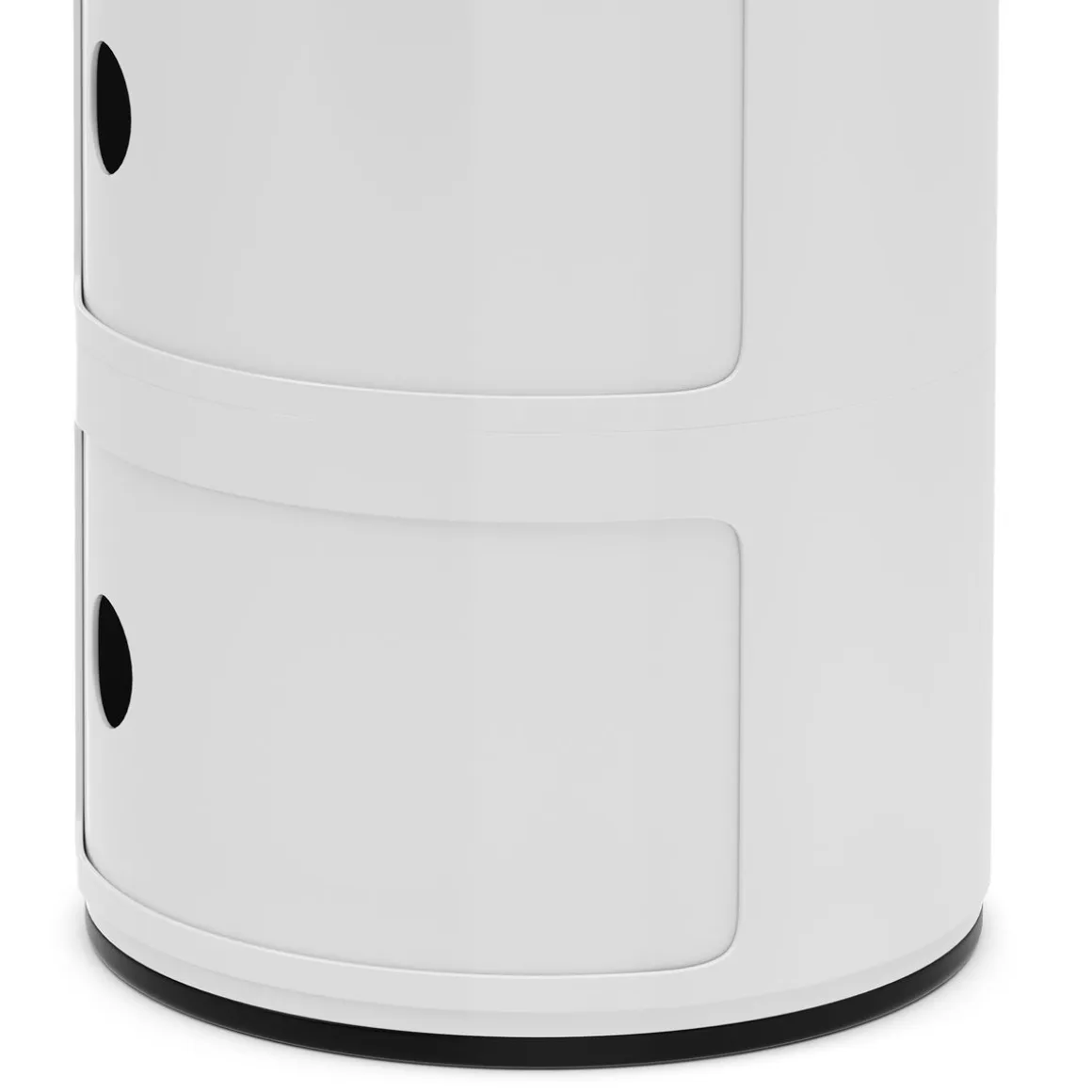 Beistelltisch VLADIK rund mit Stauraum 32 x 77 cm weiss