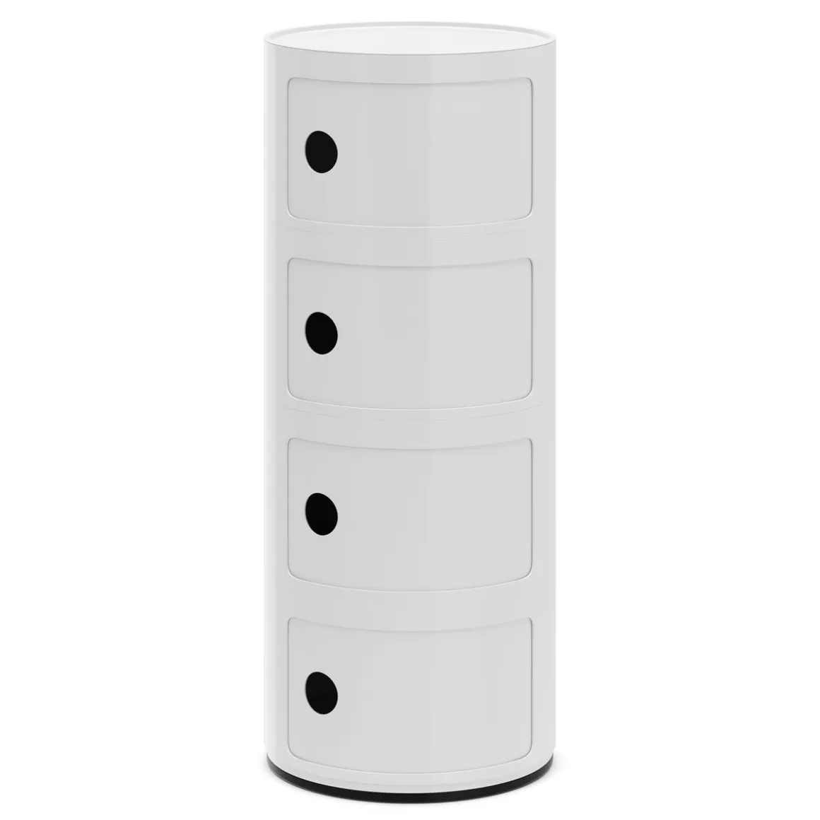 Beistelltisch VLADIK rund mit Stauraum 32 x 77 cm weiss