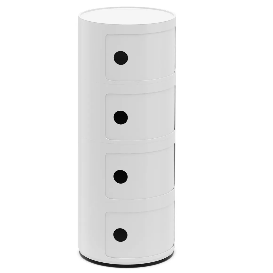 Beistelltisch VLADIK rund mit Stauraum 32 x 77 cm weiss