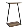 Beistelltisch 29 x 20 x 50 cm schwarz/braun