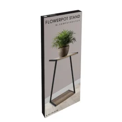 Beistelltisch 29 x 20 x 50 cm schwarz/braun