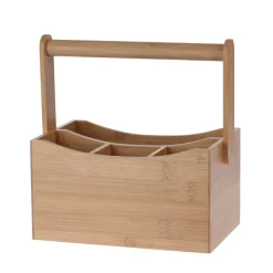Besteckhalter Bambus 4 Fächer 23 x 14 cm