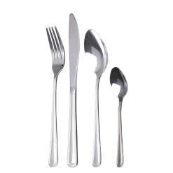 Besteck Set mit Gravur 16-teilig silber