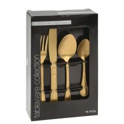 Besteck Set 16-teilig gold