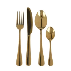 Besteck Set 16-teilig gold
