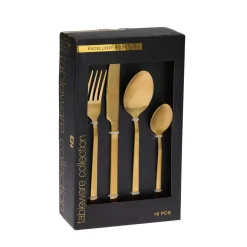 Besteck Set 16-teilig gold