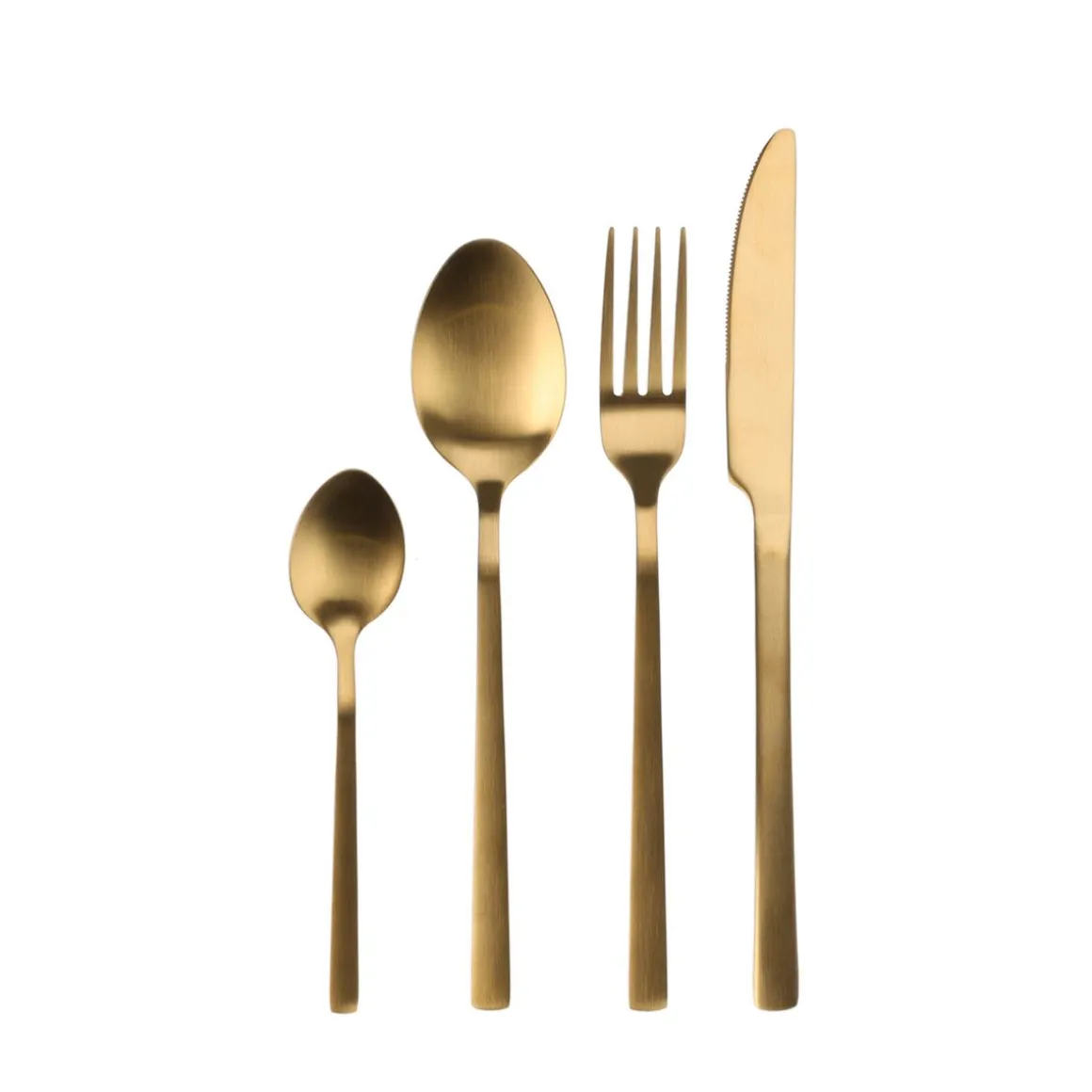 Besteck Set 16-teilig gold
