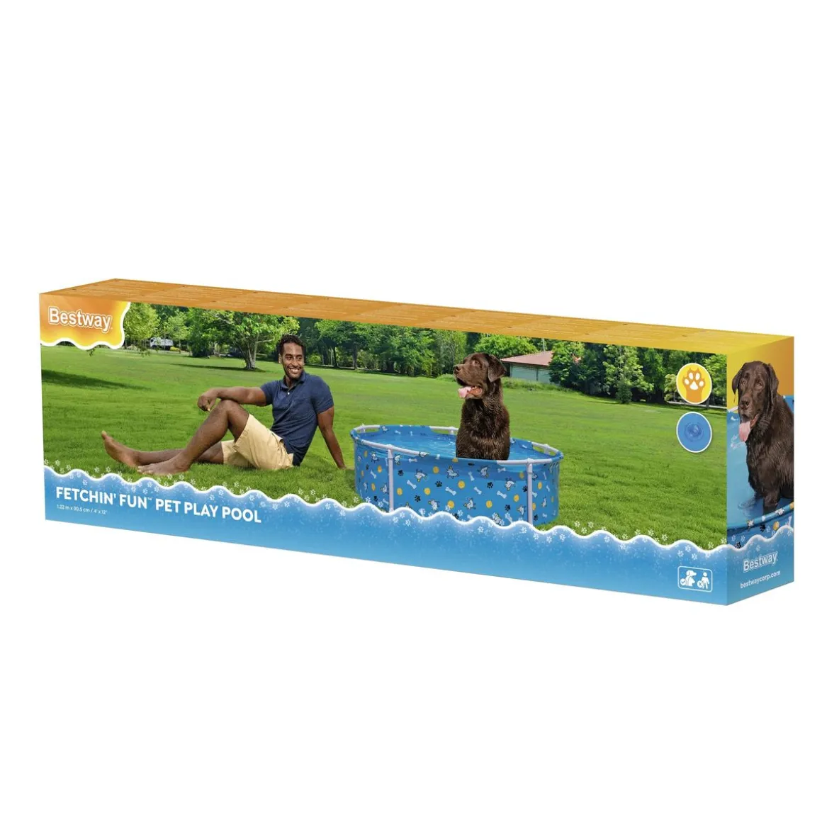 Bestway Hundepool Fetchin' Fun 122 x 30 cm