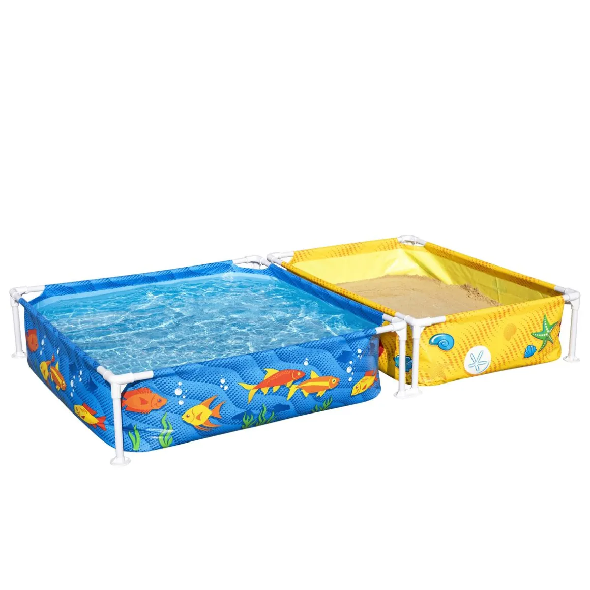 Bestway Kinderpool mit Sandkasten 213 x 122 x 30 cm