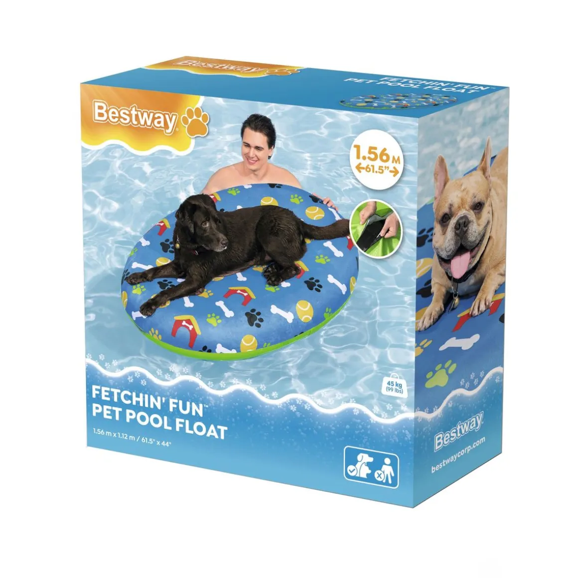Bestway Luftmatratze für Hunde Fetchin' Fun 142 x 95 cm