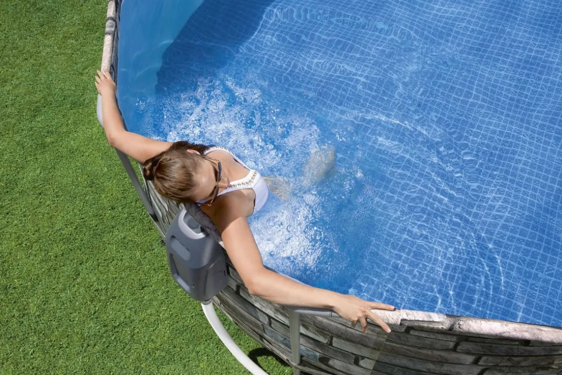 Bestway Pool Comfort Jet Komplett-Set 610 x 366 x 122 cm