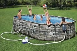 Bestway Pool Comfort Jet Komplett-Set 610 x 366 x 122 cm