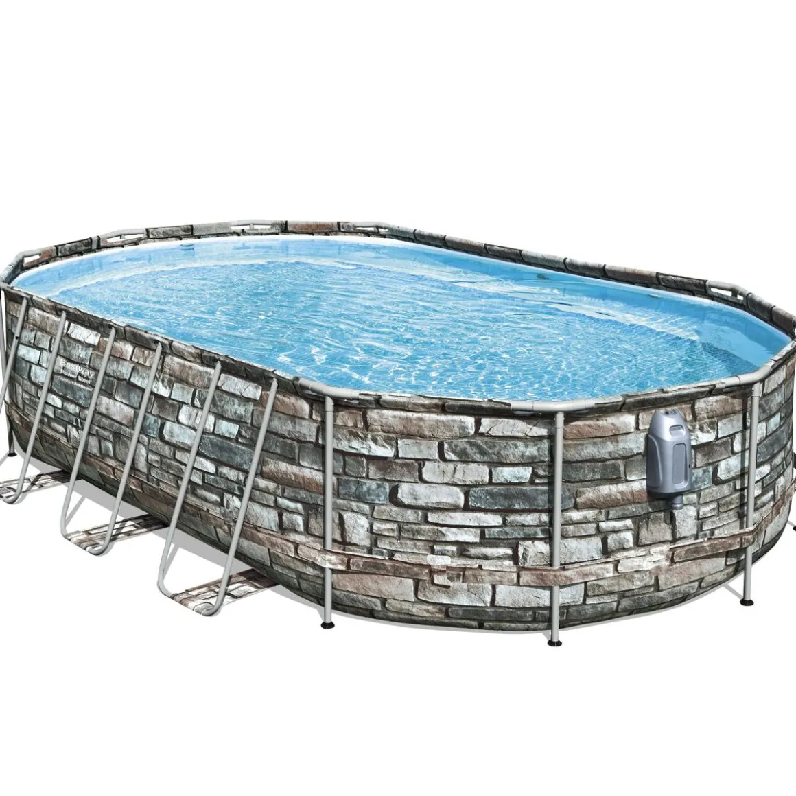 Bestway Pool Comfort Jet Komplett-Set 610 x 366 x 122 cm