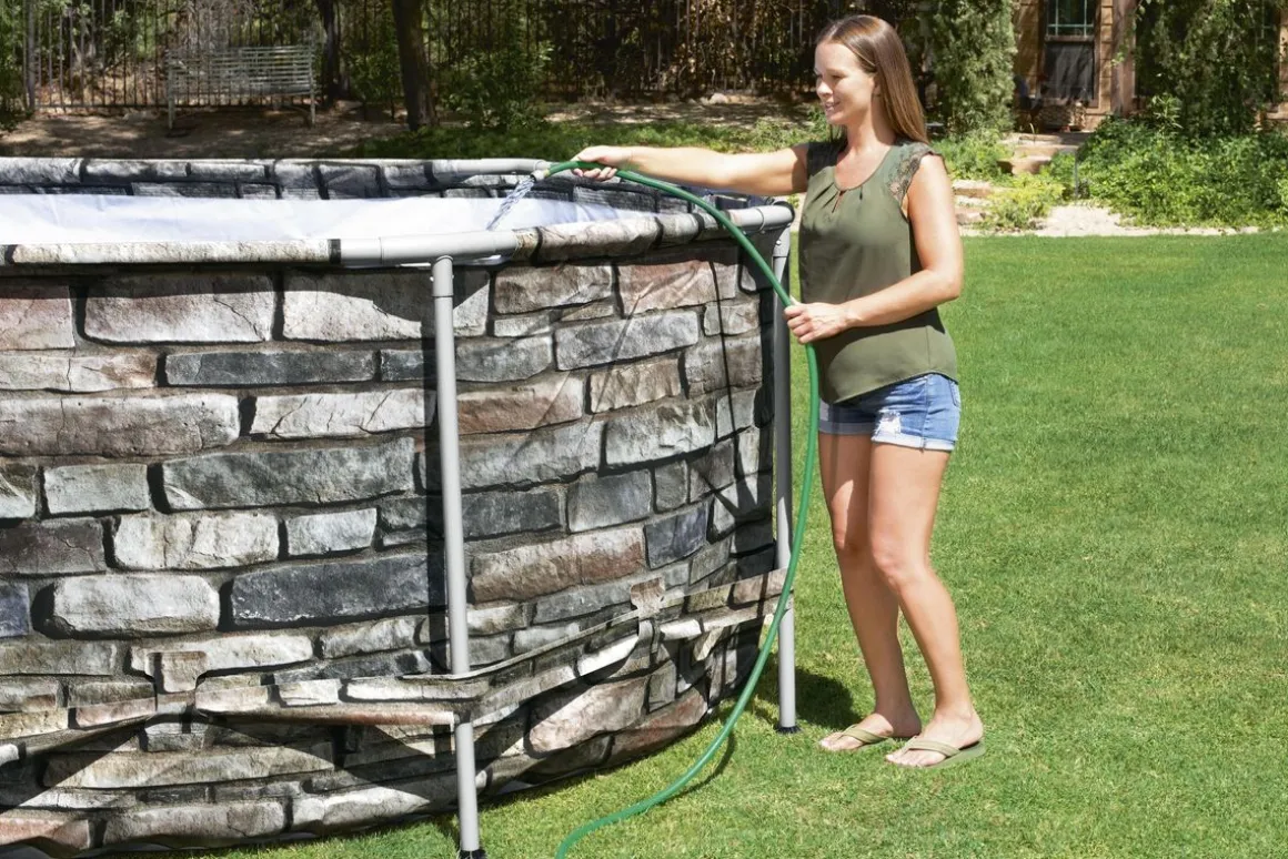 Bestway Pool Comfort Jet Komplett-Set 610 x 366 x 122 cm