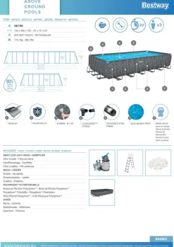 Bestway Pool Komplett-Set APX365 732 x 366 x 132 cm