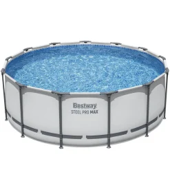 Bestway Pool Komplett-Set hellgrau 396 x 122 cm