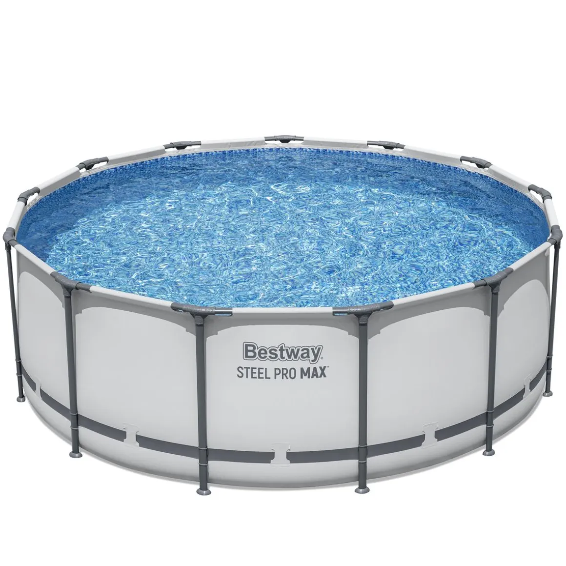 Bestway Pool Komplett-Set hellgrau 396 x 122 cm