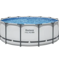 Bestway Pool Komplett-Set hellgrau 396 x 122 cm