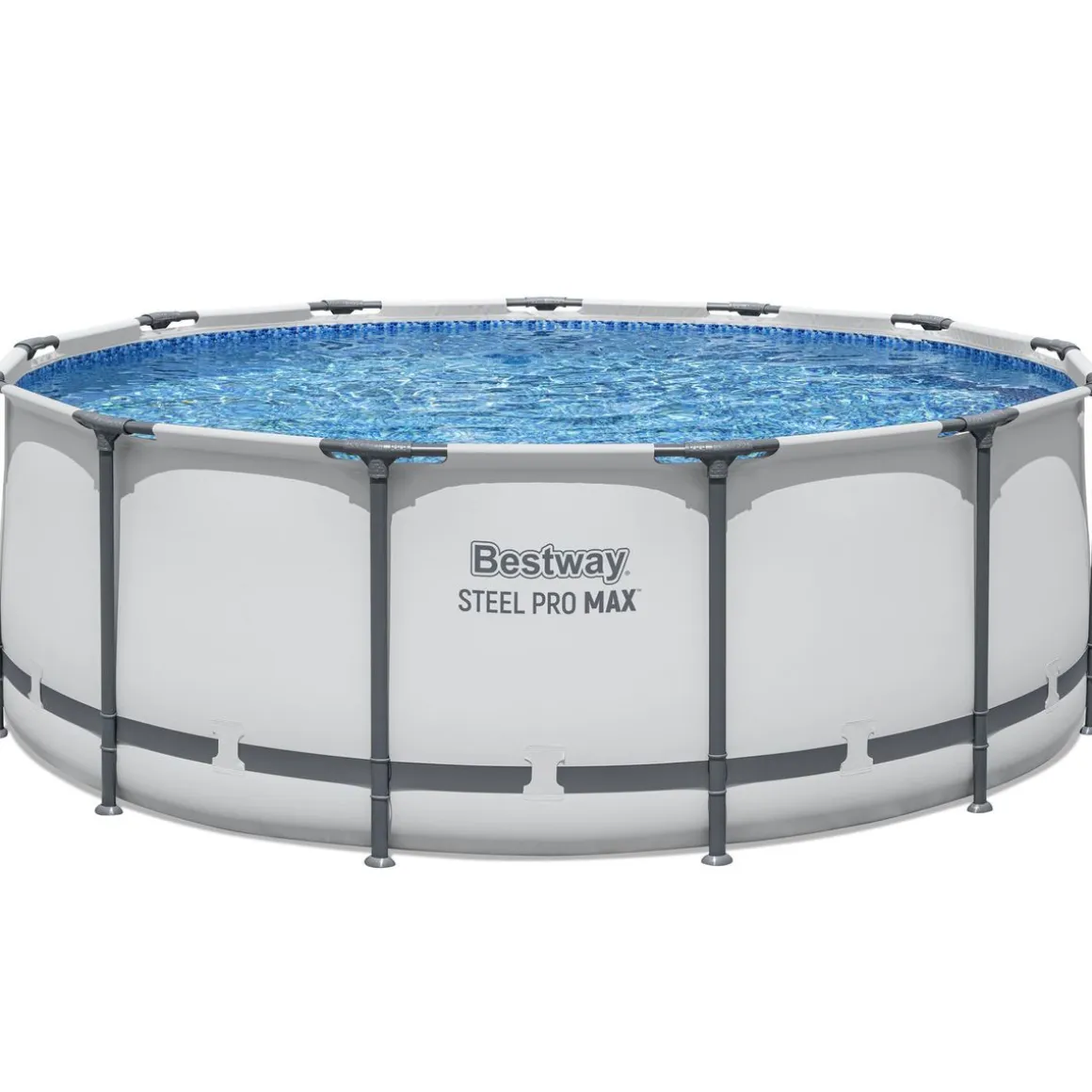 Bestway Pool Komplett-Set hellgrau 396 x 122 cm
