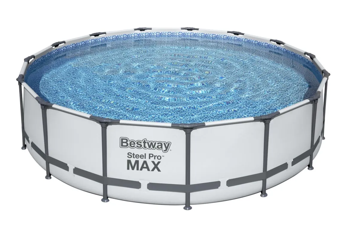 Bestway Pool Komplett-Set hellgrau 457 x 107 cm
