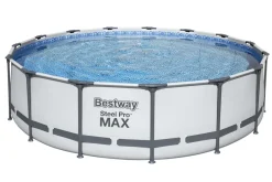 Bestway Pool Komplett-Set hellgrau 457 x 107 cm