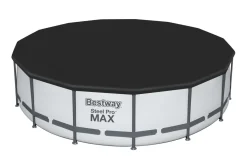 Bestway Pool Komplett-Set hellgrau 457 x 107 cm
