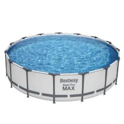 Bestway Pool Komplett-Set hellgrau 457 x 107 cm