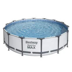 Bestway Pool Komplett-Set hellgrau 427 x 107 cm