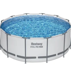 Bestway Pool Komplett-Set hellgrau 366 x 122 cm