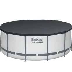 Bestway Pool Komplett-Set hellgrau 366 x 122 cm