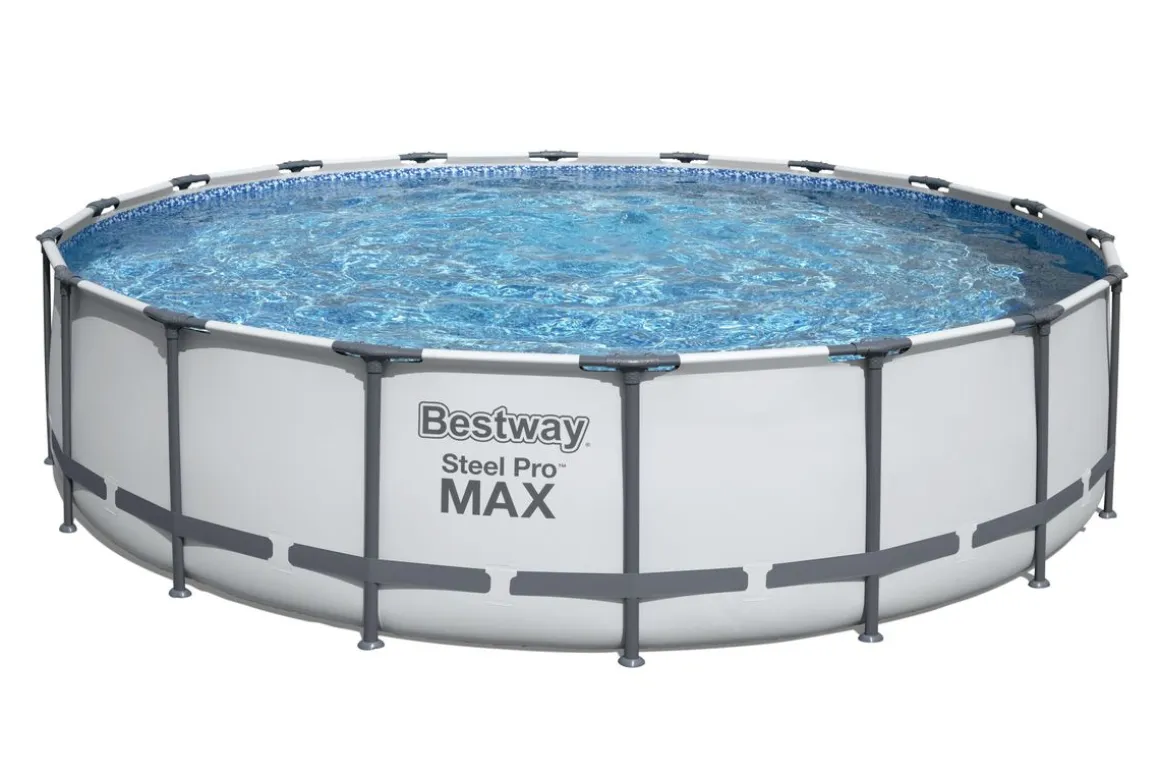 Bestway Pool Komplett-Set hellgrau 549 x 122 cm