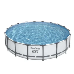 Bestway Pool Komplett-Set hellgrau 549 x 122 cm