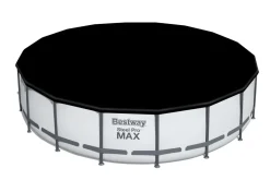 Bestway Pool Komplett-Set hellgrau 549 x 122 cm