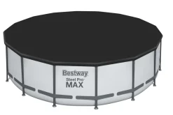 Bestway Pool Komplett-Set hellgrau 488 x 122 cm