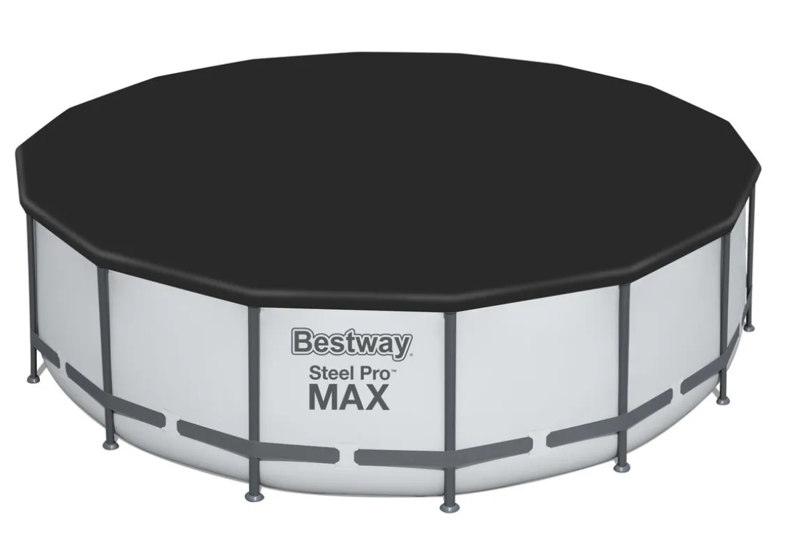 Bestway Pool Komplett-Set hellgrau 488 x 122 cm