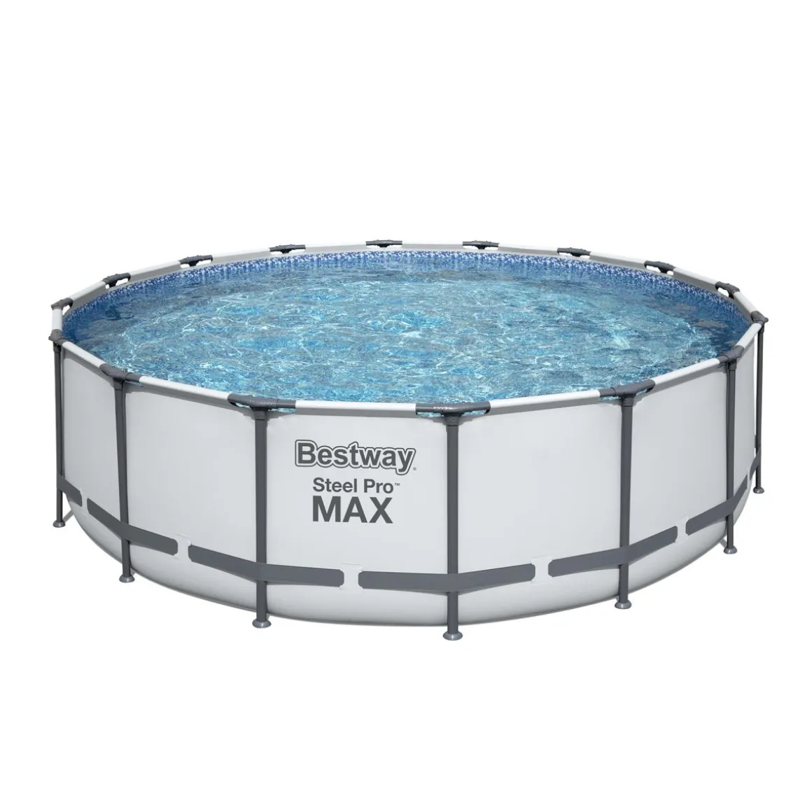 Bestway Pool Komplett-Set hellgrau 488 x 122 cm