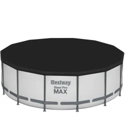 Bestway Pool Komplett-Set hellgrau 427 x 122 cm