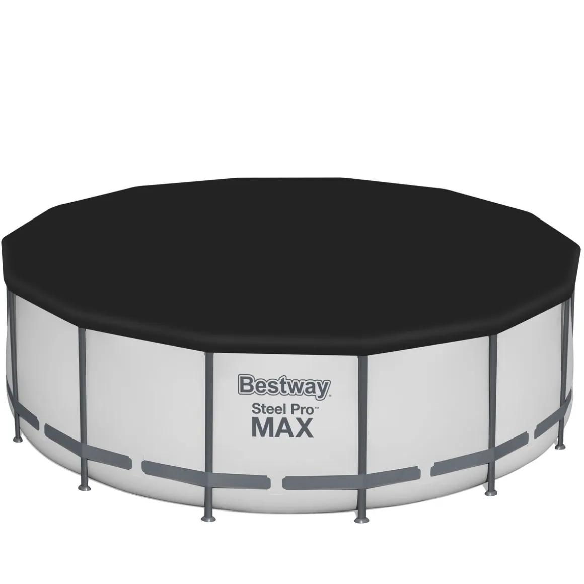 Bestway Pool Komplett-Set hellgrau 427 x 122 cm