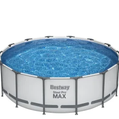 Bestway Pool Komplett-Set hellgrau 427 x 122 cm