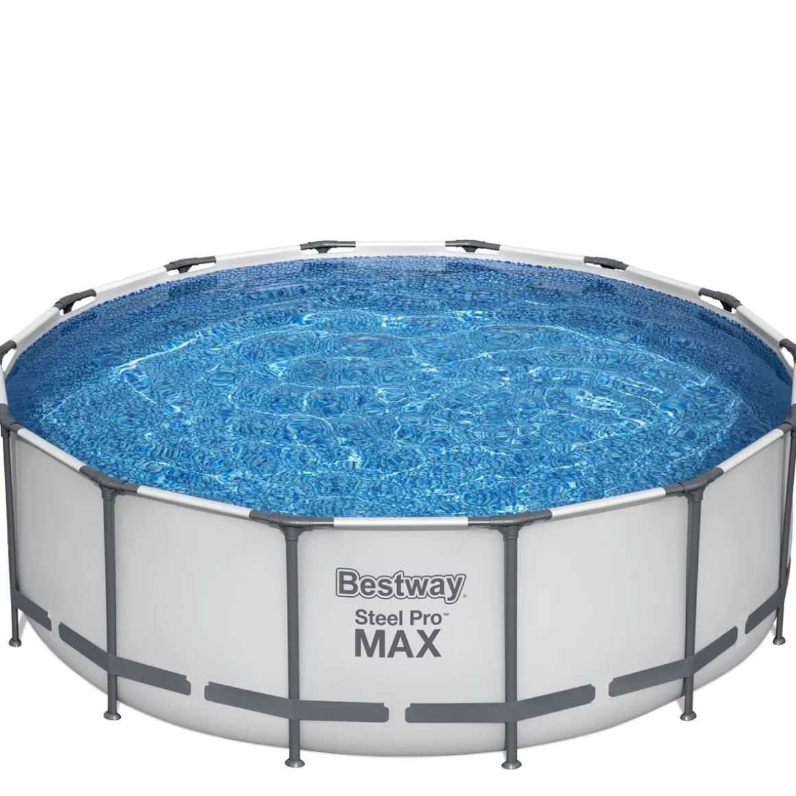 Bestway Pool Komplett-Set hellgrau 427 x 122 cm