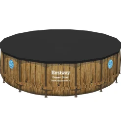 Bestway Pool Komplett-Set Holz-Optik 488 x 122 cm