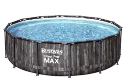 Bestway Pool Komplett-Set Holz-Optik 427 x 107 cm