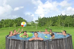 Bestway Pool Komplett-Set Holz-Optik 427 x 107 cm