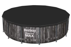 Bestway Pool Komplett-Set Holz-Optik 427 x 107 cm