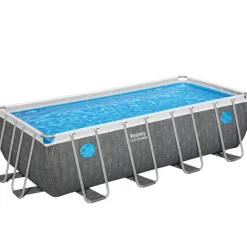 Bestway Pool Komplett-Set Splashview Rattan-Optik 488 x 244 x 122 cm