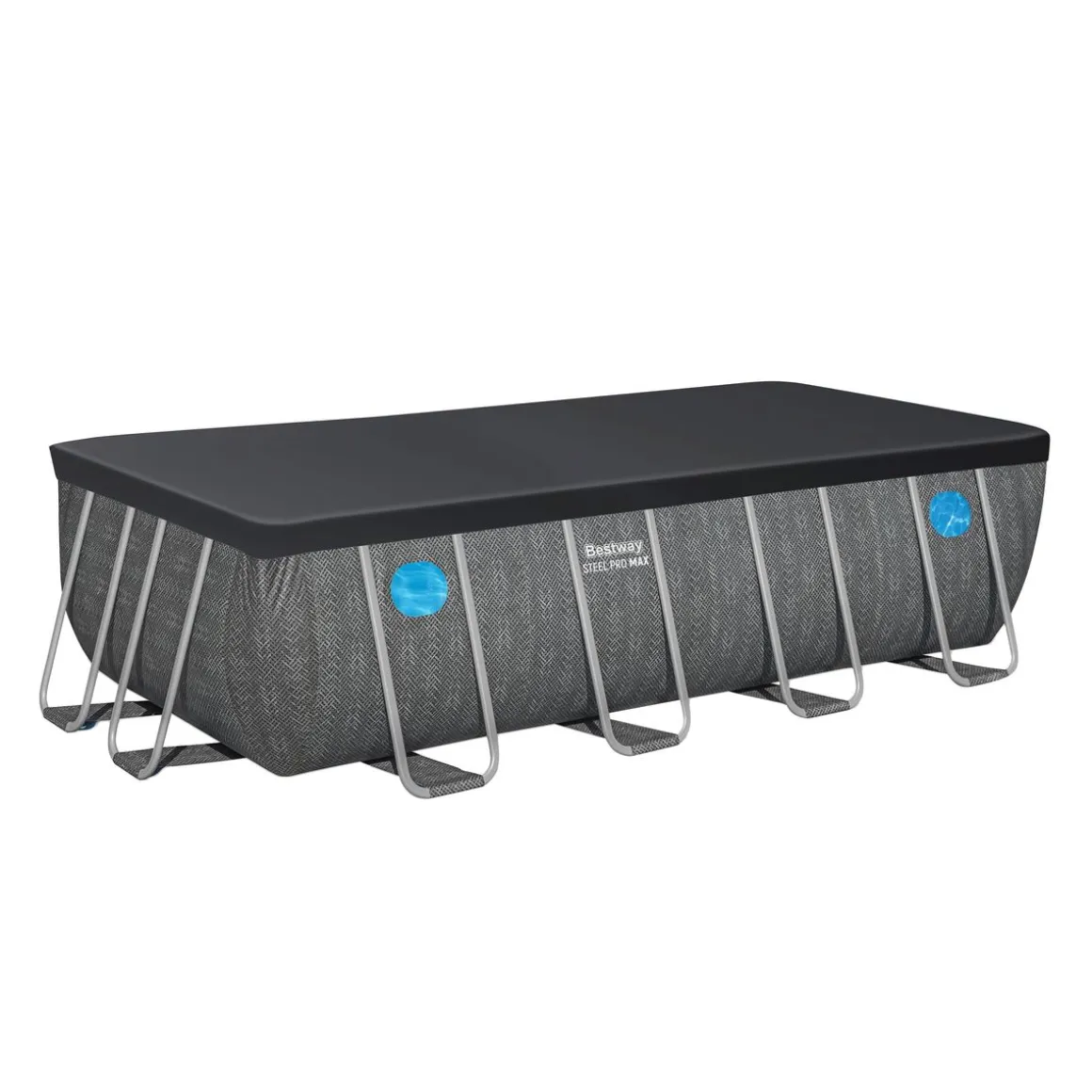 Bestway Pool Komplett-Set Splashview Rattan-Optik 488 x 244 x 122 cm