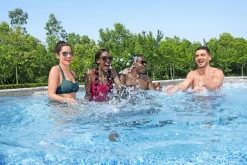 Bestway Pool Komplett-Set Steinwand-Optik 488 x 305 x 107 cm