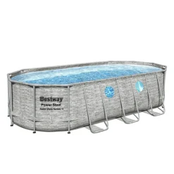 Bestway Pool Komplett-Set Steinwand-Optik 549 x 274 x 122 cm